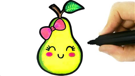 pera drawing easy|How to draw a cute peras .